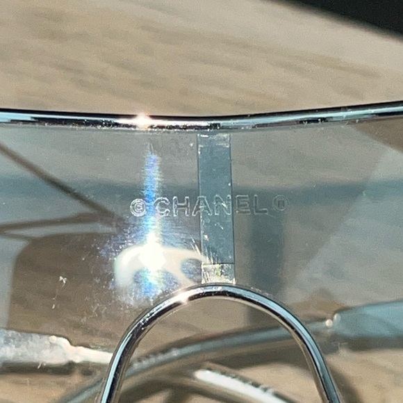 CHANEL | Silver And Crystal Aviators - Picture 4 of 4